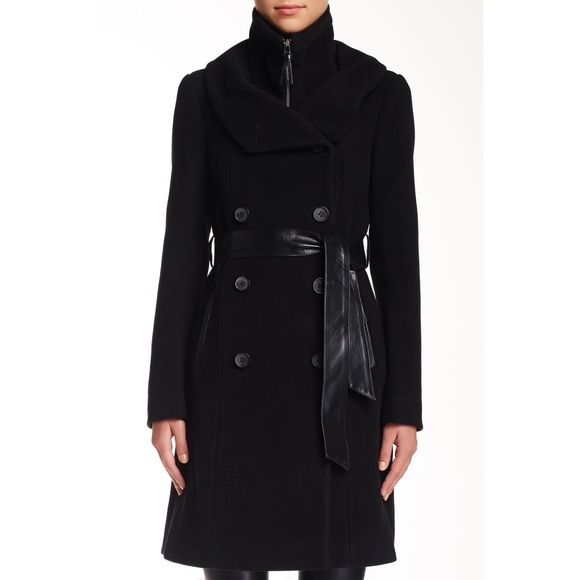 *Sold* Mackage Belted Wool Blend Coat - Picture 3 of 11